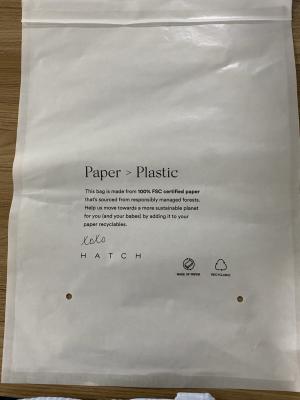 China Custom Translucent Biodegradable Paper Bags Logo And Color Printing Supported for sale