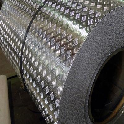 China 5052 Bright Finish Aluminum Diamond Plate / 3003 Aluminum Checker Plate Coils for sale