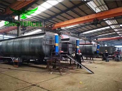 China Tri Axle Fuel Tanker Semi Trailer 50 Tons - 80 Tons Semi Tanker for sale