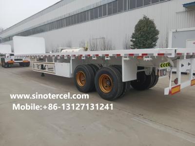 China 2 Assen Flatbed Semi Trailer Ultieme oplossing voor zware transportbehoeften Te koop
