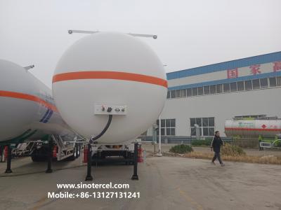 China 30CBM -60CBM Semi-Tanker Trailer Pentane Semi-Trailer 3 assen Te koop