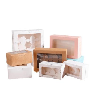 China Recycled Materials Custom Eco Friend Food Grade Foldable Cake Food Paper Packaging Boxes for sale