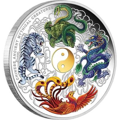 China Europe 2022 new tiger coin foreign trade commemorative coin arts and crafts Australian year of the foreign zo of tiger commemorative medal for sale