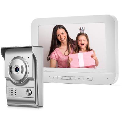China Video intercom Good quality wire 7inch Video Doorphone intercom Door Camera Video Doorbell Door Phone Kits Wired Video Intercom System for sale