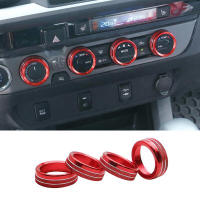 China Car Alloy Auto Air Conditioner Switch CD Knob Knobs For Toyota Tacoma 2016-2020 Multicolor Optional for sale