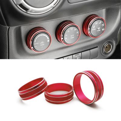 China 3 Piece Auto Car Audio Air Cover Decorative Ring Fits Jeep Shepherd JKKU Patriot Freedom Challenger 2008-2014 2011-2018 Dodge for sale