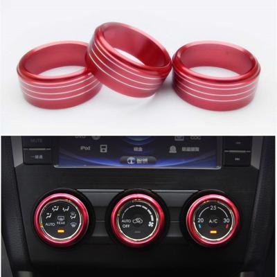 China Car Auovo AC Button Cover Accessories Auto Air Conditioning Knob For Subaru Crosstrek Forester 2014-2018 for sale