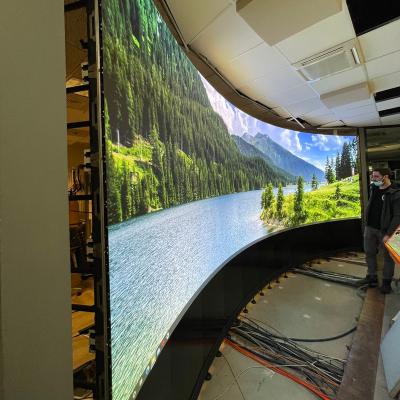 China Conference and Control room Indoor P1.2 led panel video display Indoor Led screen cable-free connection for sale