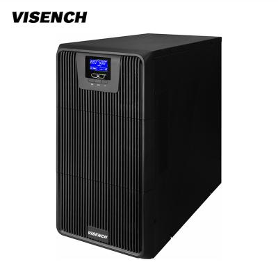 China Visench 10Kva/9000W 380V Fuentes de alimentación de respaldo de tres fases ininterrumpidas Onda senoidal pura 10000Va Sistema UPS industrial en línea en venta