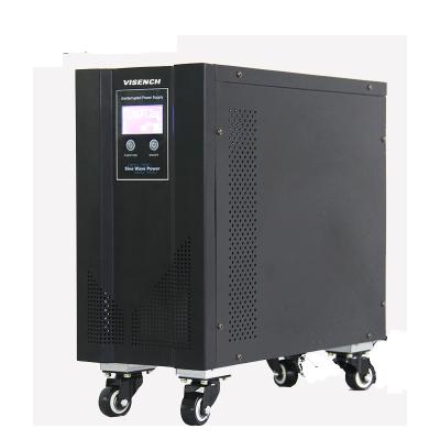 China VISENCH alta frecuencia 3 en / 1 fuera onda seno pura 380Vac 3 Fase Fase 3 10KVA UPS en línea Sistema de suministro de energía ininterrumpido en venta