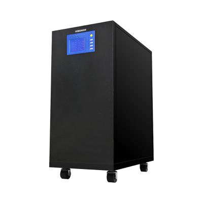 China Visench Tres fases doble conversión sistema de alimentación UPS 380Vac10Kav 3 fases en línea UPS suministro de energía ininterrumpido en venta