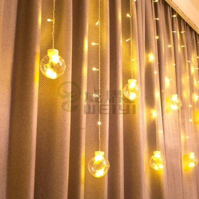 China 1 Wish Ball Curtain String Lights Fairy String Lights for Outdoor Wedding Party Garden Bedroom Decoration for sale