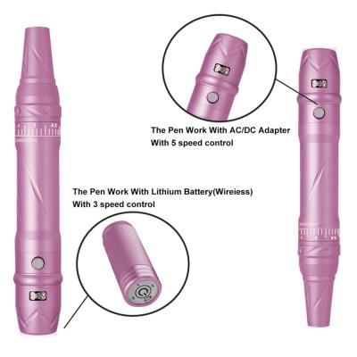 China Small Tattoo Electric Wireless Rechargeable Professional Lip Tattoo Machine with and Rechargeable Design for sale