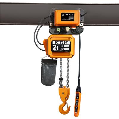 China High Quality Construction Crane KDH 2 Ton 1.5KW Dual Speed Traveling Type Lifting With Trolley for sale