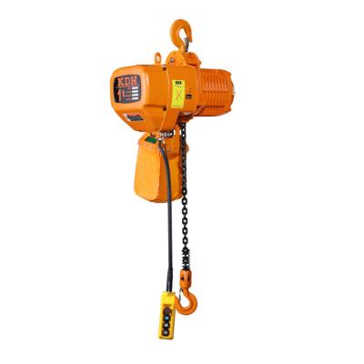 China 1ton HHBB 1 Ton Single Hook Speed Remote Control Electric Chain Hoist for sale