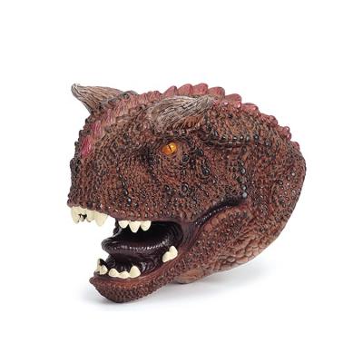 China Educative ; High Quality Interactive New Style Vinyl Dinosaur Hand Puppet Toy for sale