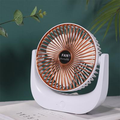China Mini Hotel Fan USB Rechargeable Battery Fan With Timer Strong Wind 3 Speed Fan Leaf Leaf Outdoor Office Desk Portable Quiet Camping for sale