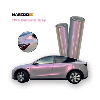 China Fantastic Grey Color Change Wrap Film TPU Auto Verf Beschermingsfilm Warmteisolatie Te koop