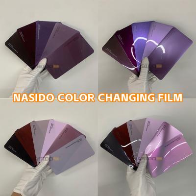China Kleurveranderende film voor auto's Nasido Roze Paarse kleur TPU PPF Zelfherstellende film voor auto's Te koop