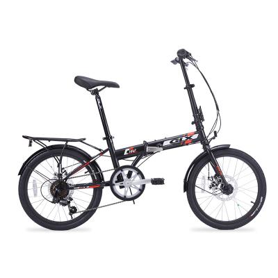 China Wholesale Price Mini 20 Inch Folding Bike 6 Speed Steel Speed Folding Bikes Light Weight Cycling For Adult for sale