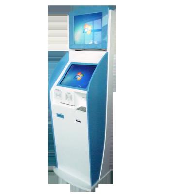 China Indoor Dual Screen LCD Payment Kiosk Custom Factory Supply Factory ATM Banking Queuing System With Printer for sale