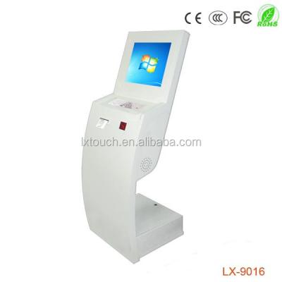 China Cold Rolled Steel Plate Hotel Check In China Self Ordering Touch Screen Ticket Kiosk Manufacturer for sale