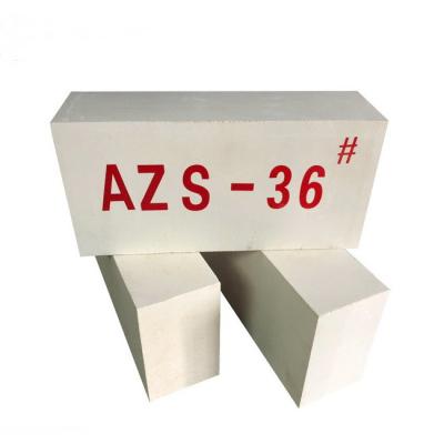 China AZS 33 36 41 Blocks Zirconium Corundum Block Glass Furnace Fused Cast AZS Bricks for sale