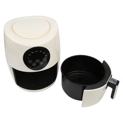 China Electric Detachable Container Timer Hotel Temperature Control Smart Air Circulation Air Fryer With Touch Screen 5L Round Air Fryers for sale