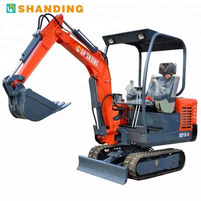 China Construction works SD17B Rise Model Limited Time Special Sale 1.8 Ton Mini Small Digger Excavator SD18-9B for sale