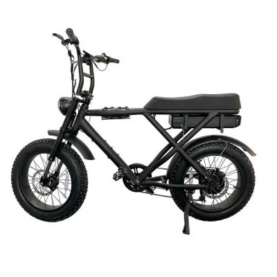 China Aluminum Alloy Beach Cruiser Tire Fat Other Electric Bicycle Parts Frame 1000W 48v 15.6Ah 7 Shimano Speed Long Range Mountain Electric Bicycle for sale