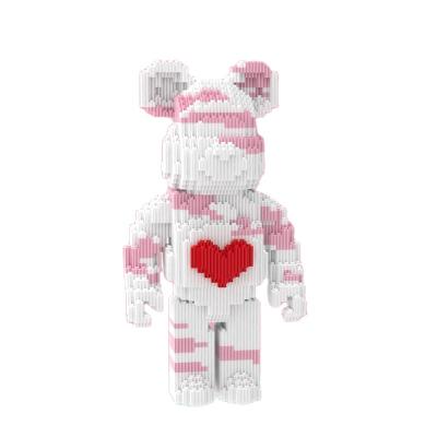 China New Building Toy Foreign Trade ABS Plastic Material Children Educational Building Block Rough Bear Assembling Toy for sale