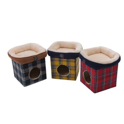 China Hand wash 2021 HISAZUMI wholesale hot sale cushion soft pet bed house with dual purpose for sale