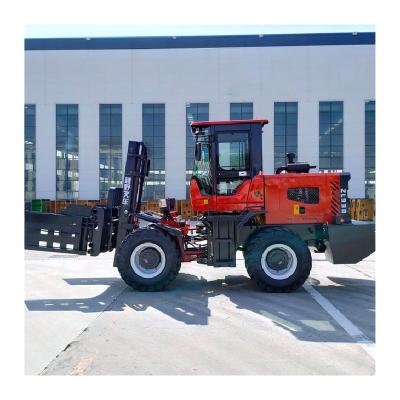China Building Material Montacargas Todo Terreno 4x4 Shops All Terrain Forklift Truck Price 2 Ton Diesel Forklift for sale