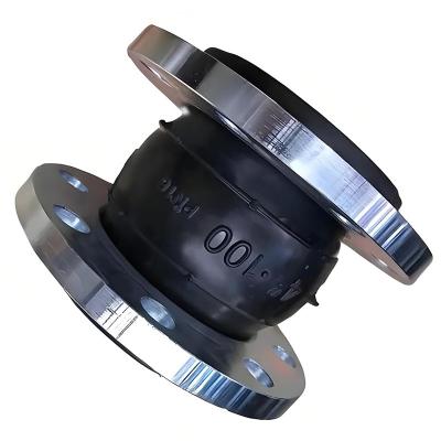 China PN16 EPDM Pipe Neoprene Absorbing Vibration Single Sphere Rubber Expansion Joints Flanged Flexible for sale