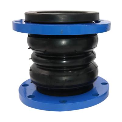 China 10 Inch Stainless Steel Coupling Epdm Flexible Rubber Expansion Joint Double Sphere for sale