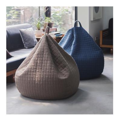 China Foldable Indoor Soft Large Lazy Bean Bag Chair Chair Removable Living Room Cover for sale