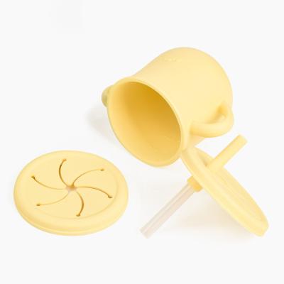 China BPA Free Baby Use High Quality Custom Silicone Harmless Straw Cup Baby Dinnerware for sale