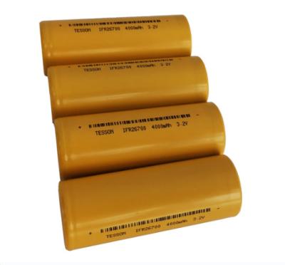 중국 재충전용 원통 모양 리튬 이온 건전지 LFP 26700 Lifepo4 4000mah 3.2V 판매용