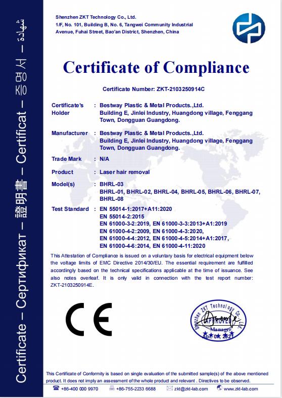 CE - Bestway Plastic And Metal Products Ltd.