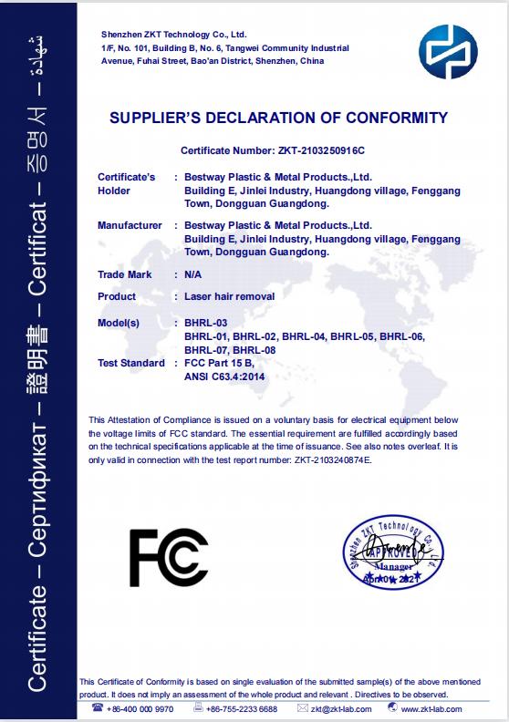 FCC - Bestway Plastic And Metal Products Ltd.