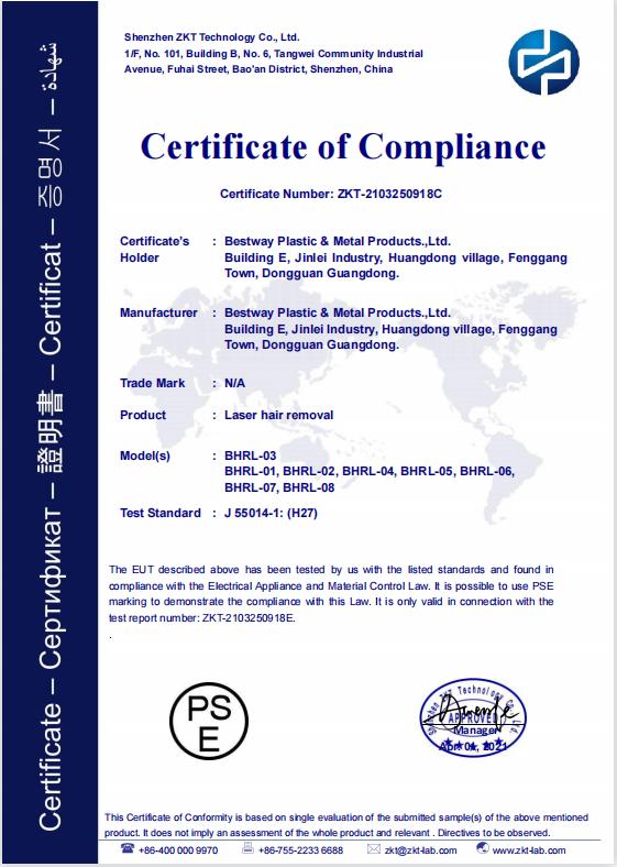 PSE - Bestway Plastic And Metal Products Ltd.