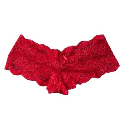 China Wholesale Antibacterial Women's Sexy Lace Panties Boyshort Panties Female Briefs Boyshort Underwear Woman Seamless Panties for sale