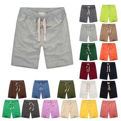 China Custom white color anti-pilling men's sweat shorts printed men's sports gym summer terry French shorts joggers shorts plain cotton empty pants for sale