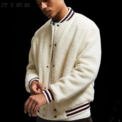 China Dongguan Breathable Breathable Factory Custom Warm Button Up Sherpa Fleece Jackets Men For Winter for sale