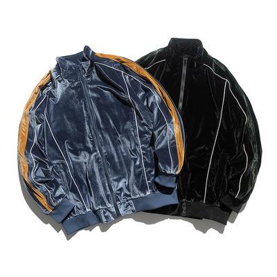 China Custom Embroidered Casual Fashion QUICK DRY QUICK DRY Logo Plus Size Velvet Jackets For Men for sale