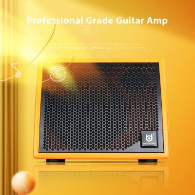 China No Omki 8 Inch Rechargeable BT Karaoke Guitar Amp Bass Wooden Wireless Outdoor Portable Speaker for sale