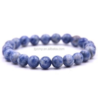 China CLASSIC Blue Simple Sodalite 8mm Bead Gemstone Bracelet Men's Unisex Jewelry for sale