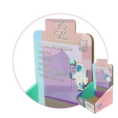 China Hot Sale Materials Pdq Cardboard Display Box Eco-friendly Promotional Display Trays Corrugated Counter PDQ Display Shipping Box for sale