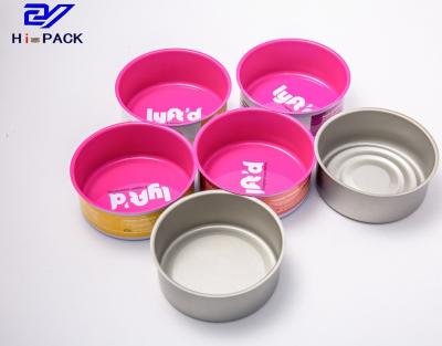 China Cigarette Tins Vintage Empty Can, D65x27mm Folower Pink Color Printing Tin Can Box With Easy Open Lid (Y) for sale