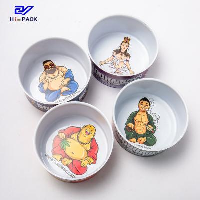 China 150ml Round Tobacco Cans D73x38mm Tin Can For Weed Packaging for sale